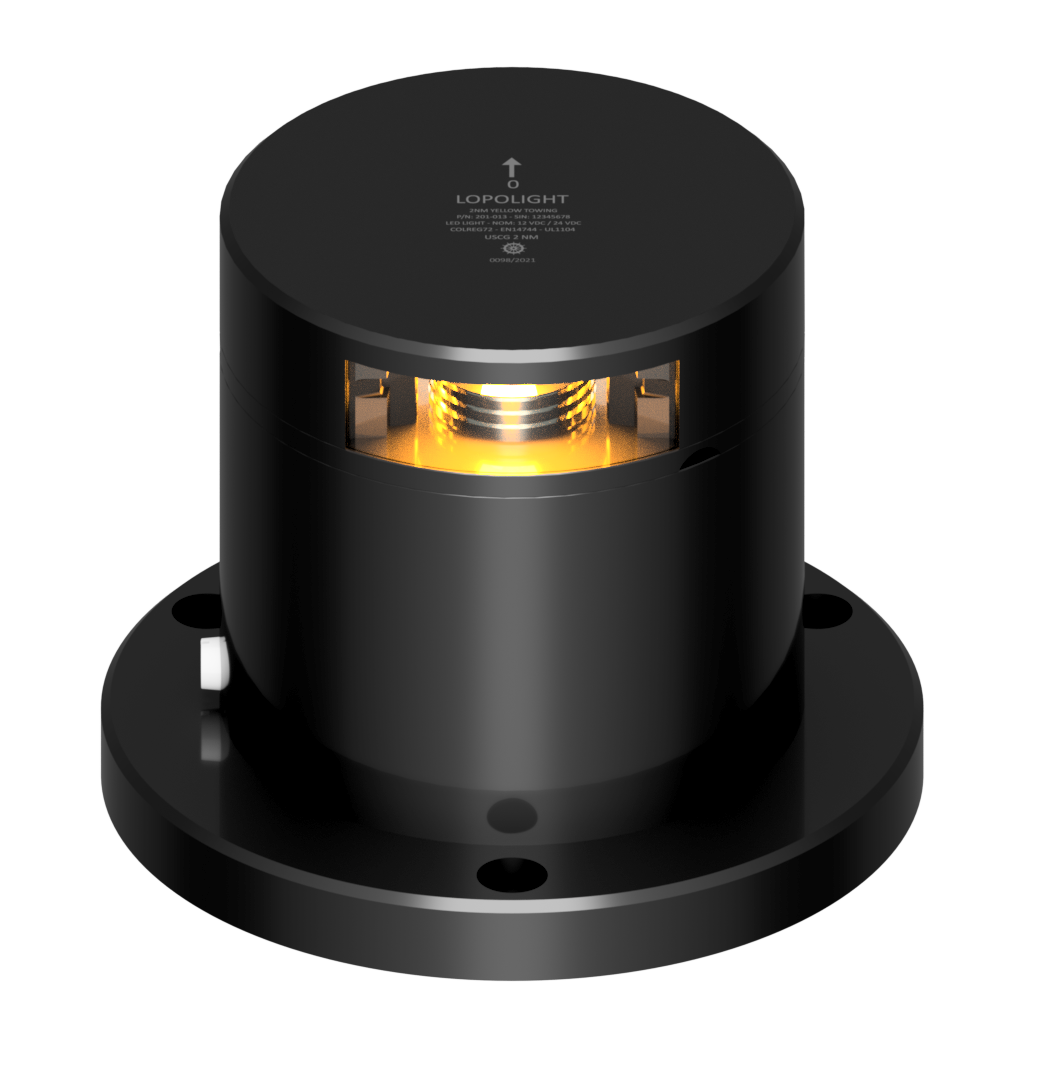 3nm 135° Yellow Tow Light, Single, Black Ice-Class 3nm 135° Yellow Tow Light, Single, Black Ice-Class